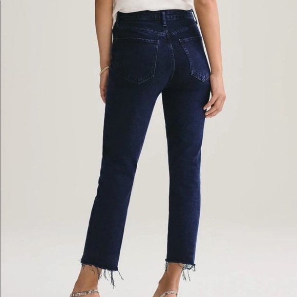 Agolde Women's Dark Blue Jeans - Picture 2 of 8